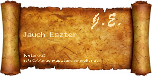 Jauch Eszter névjegykártya